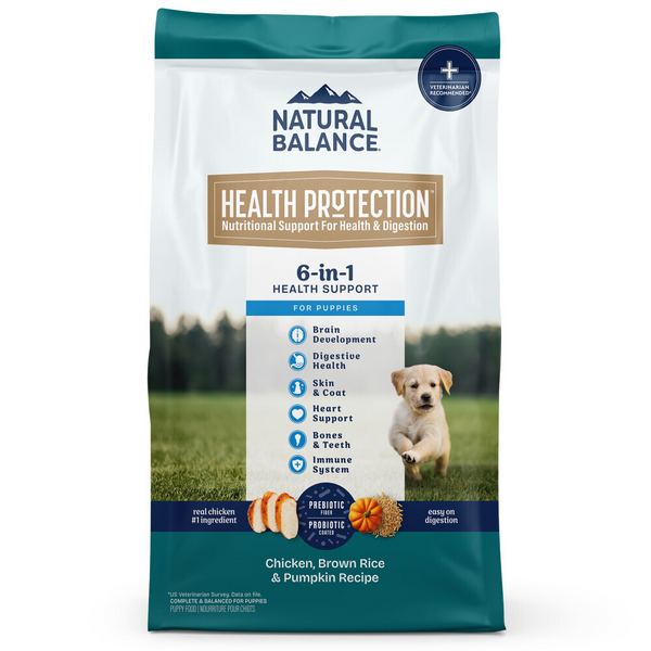 Natural Balance Health Protection Puppy Dry Dog Food, Chicken, Brown Rice & Pumpkin Recipe
