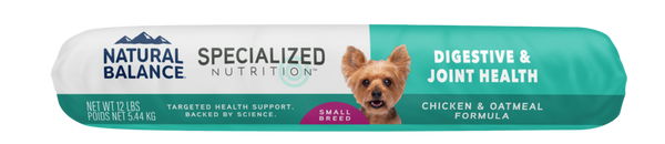 Natural Balance Specialized Nutrition Dry Dog Food, Small Breed Digestive & Joint Health Chicken & Oatmeal Formula