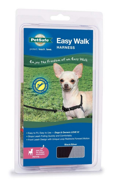 PetSafe Easy Walk Black & Silver Dog Harness