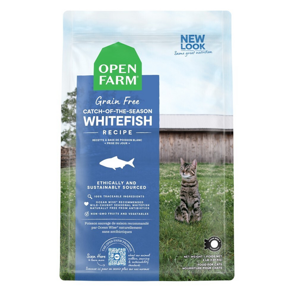 Open Farm Grain Free Catch of the Season Whitefish and Green Lentil Dry Cat Food
