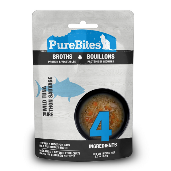 PureBites Broths Cat Treat Topper Tuna & Vegetables