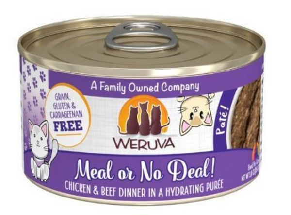Weruva Classic Cat Pate Meal or No Deal! with Chicken & Beef Canned Cat Food