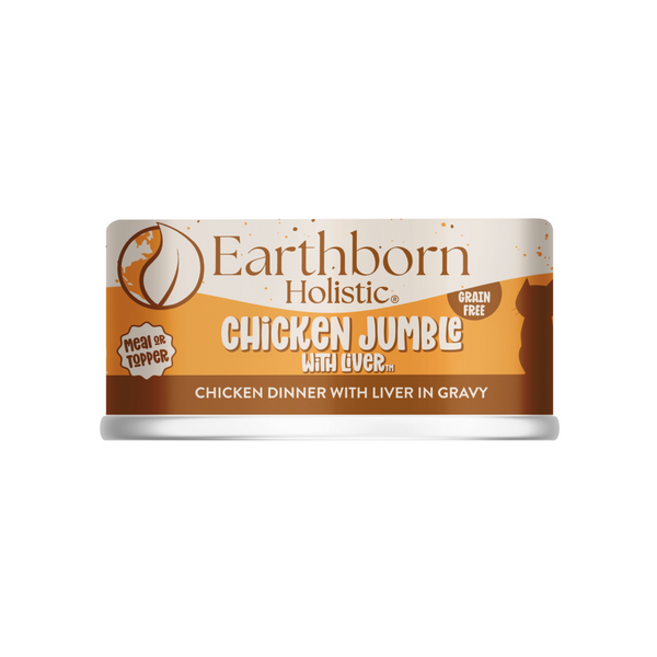 Earthborn Holistic Grain Free Chicken Jumble with Liver Canned Cat Food
