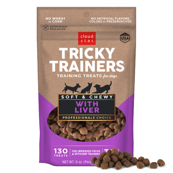 Cloud Star Tricky Trainers Soft & Chewy Liver Dog Treats