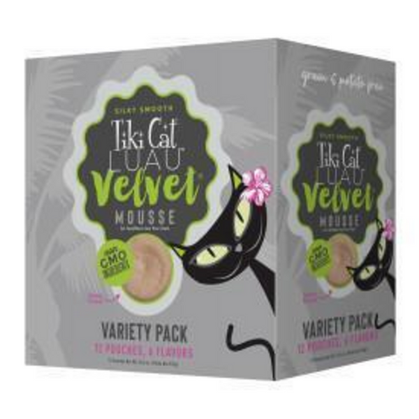 Tiki Cat Velvet Mousse Variety Pack Wet Cat Food Pouches