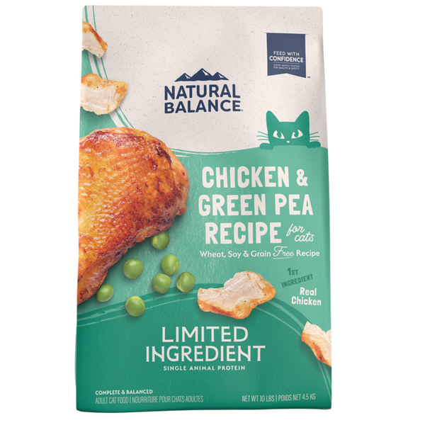 Natural Balance Limited Ingredient Grain Free Dry Cat Food, Chicken & Green Pea Recipe