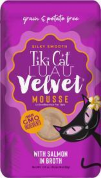 Tiki Cat Velvet Mousse Salmon Wet Cat Food Pouches