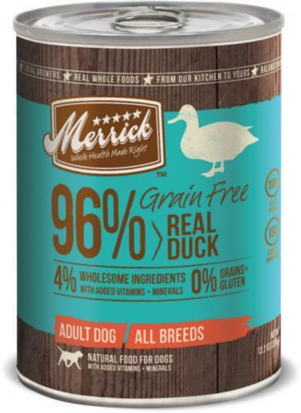 Merrick Grain Free 96% Duck Adult Wet Dog Food