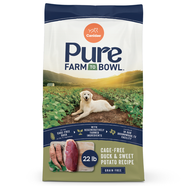 Canidae Pure Farm To Bowl Cage-Free Duck & Sweet Potato Recipe Dog Food