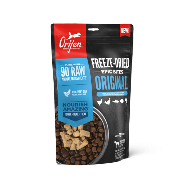 ORIJEN Original Epic Bites Freeze-Dried Dry Dog Food