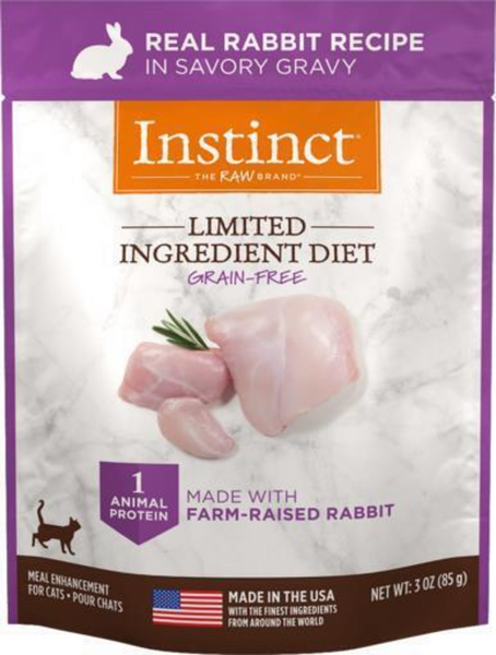Instinct Limited Ingredient Diet Grain Free Rabbit Wet Cat Food Topper