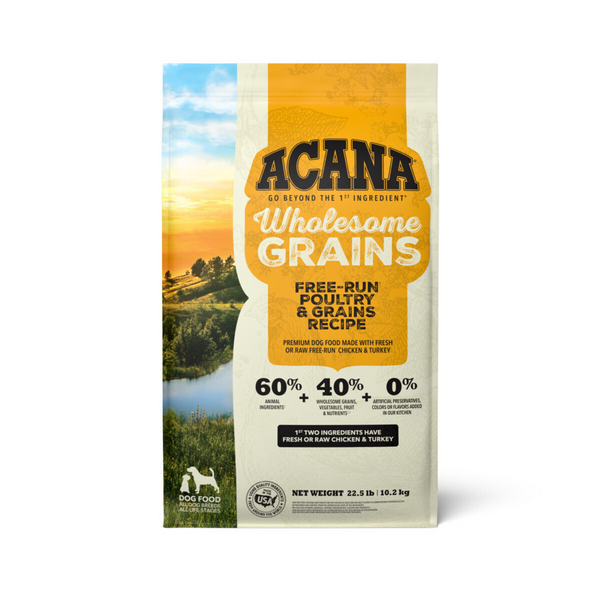 Acana Wholesome Grains Free-Run Poultry & Grains Recipe Dry Dog Food