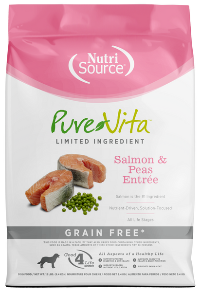 PureVita Grain Free Salmon & Pea Entree Formula Dry Dog Food