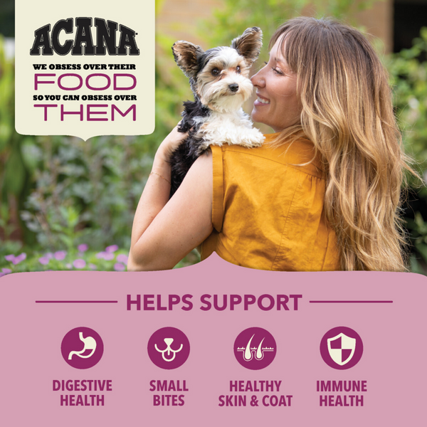 ACANA Wholesome Grains Small Breed Recipe, Real Chicken, Eggs & Turkey Dry Dog Food