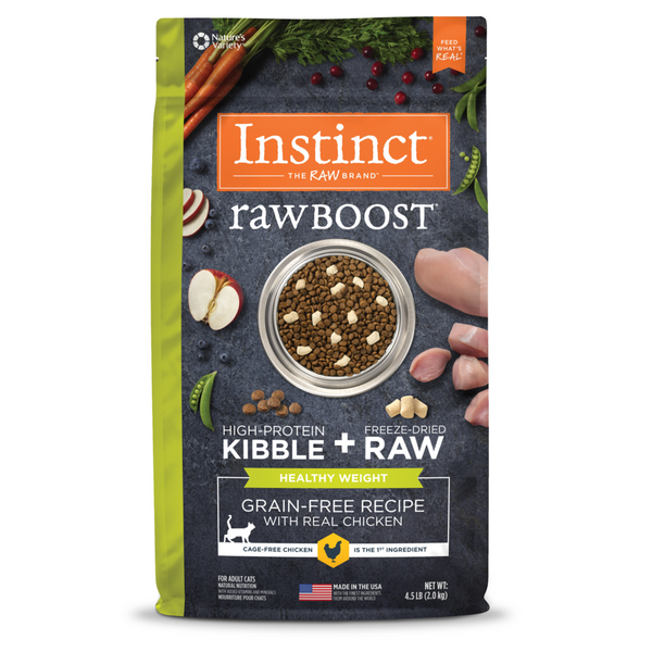 Instinct Raw Boost Grain Free Healthy Weight Chicken Dry Cat Food