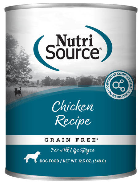NutriSource Grain Free Chicken Formula Canned Dog Food