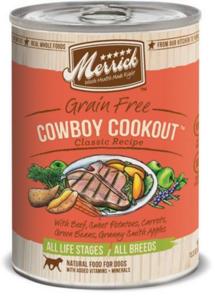 Merrick Grain Free Cowboy Cookout Adult Wet Dog Food