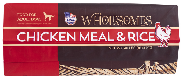 Wholesomes Chicken Meal & Rice Recipe Dry Dog Food