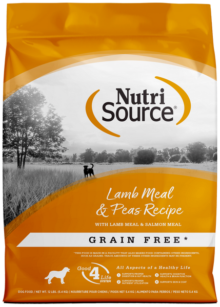NutriSource Lamb Meal & Peas Formula Grain Free Dry Dog Food