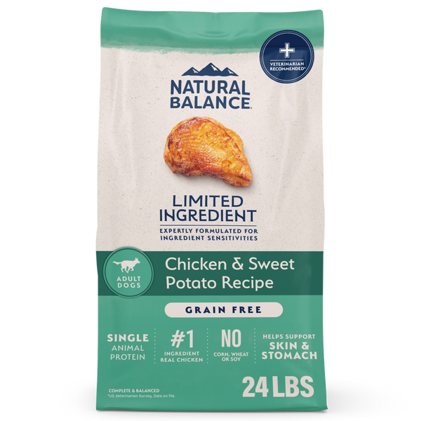 Natural Balance Limited Ingredient Grain Free Dry Dog Food, Chicken & Sweet Potato Recipe