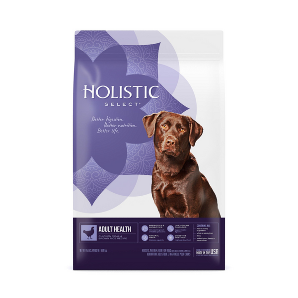 Holistic Select Natural Adult Health Chicken Meal and Brown Rice Recipe Dry Dog Food