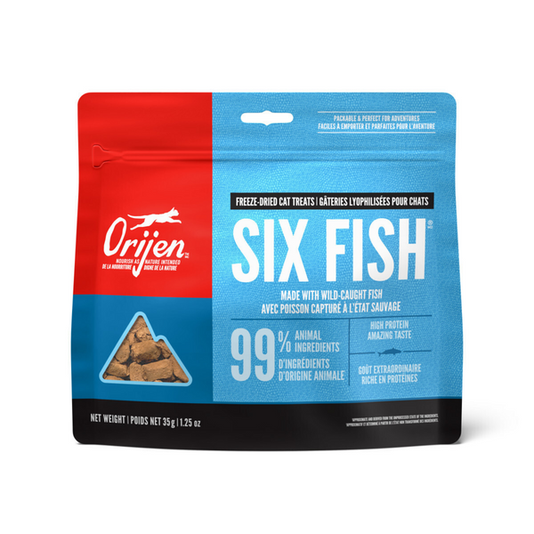 Orijen Grain Free Six Fish Freeze Dried Cat Treats