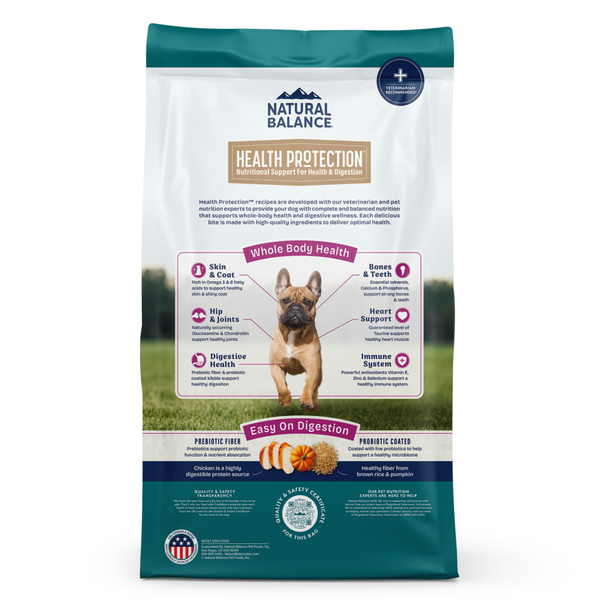 Natural Balance Health Protection Small Breed Dry Dog Food, Chicken, Brown Rice & Pumpkin Recipe