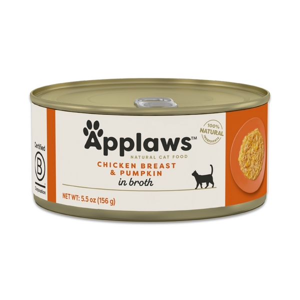 Applaws Natural Chicken Breast with Pumpkin in Broth Can Cat Food