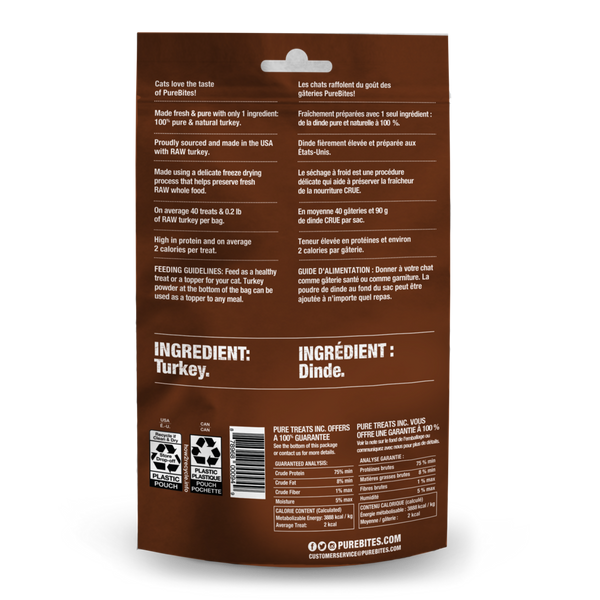 PureBites Freeze Dried Turkey Breast Cat Treats