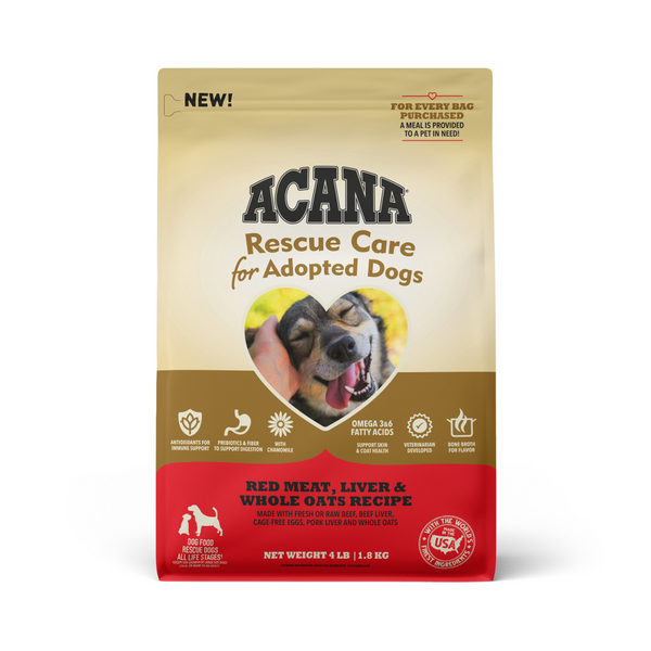 ACANA Rescue Care For Adopted Dogs Red Meat, Liver, & Whole Oats Recipe Dry Dog Food