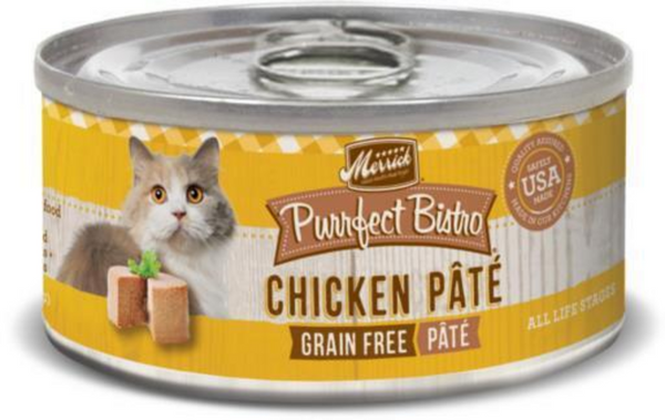 Merrick Purrfect Bistro Grain Free Chicken Pate Adult Wet Cat Food