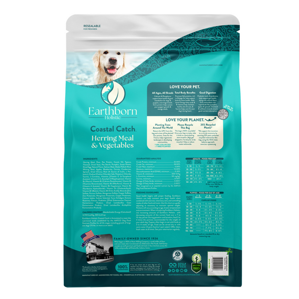 Earthborn Holistic Coastal Catch Herring Meal & Vegetables Grain Free Dry Dog Food