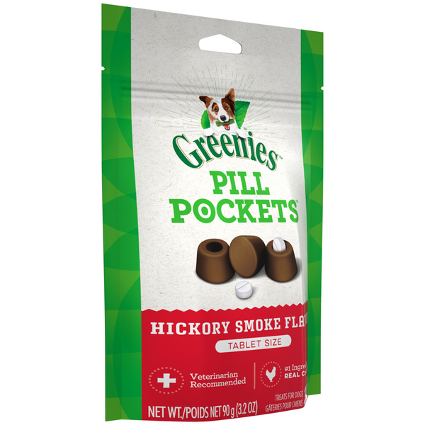 Greenies Pill Pockets Canine Hickory Smoke Flavor Dog Treats Tablet