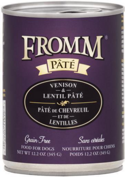 Fromm Venison & Lentil Pate Grain Free Canned Dog Food