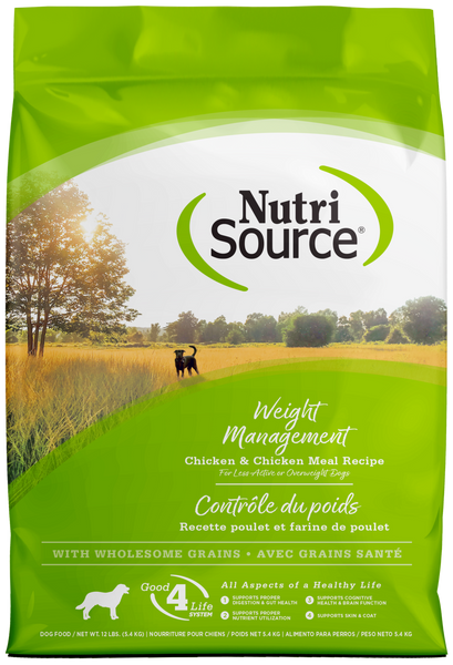 NutriSource Weight Management Chicken and Chicken Meal Dry Dog Food