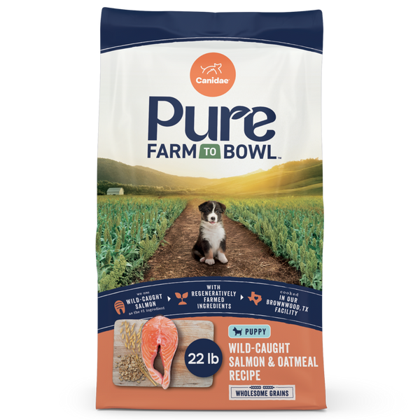 Canidae Pure Farm To Bowl Puppy Wild-Caught Salmon & Sweet Potato Recipe Dog Food