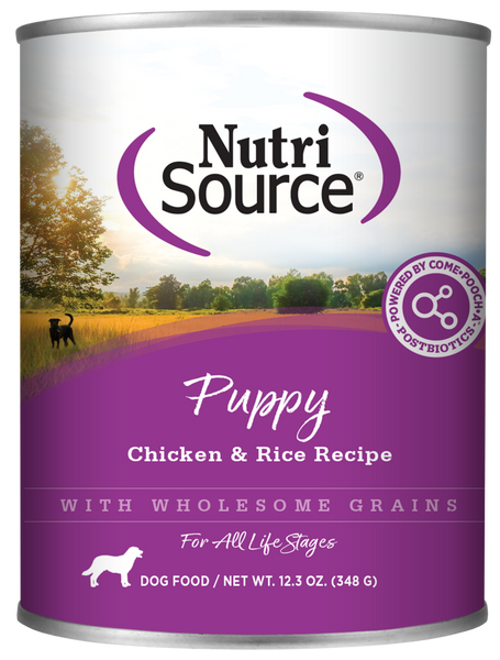 Nutrisource Chicken & Rice Puppy Food Cans
