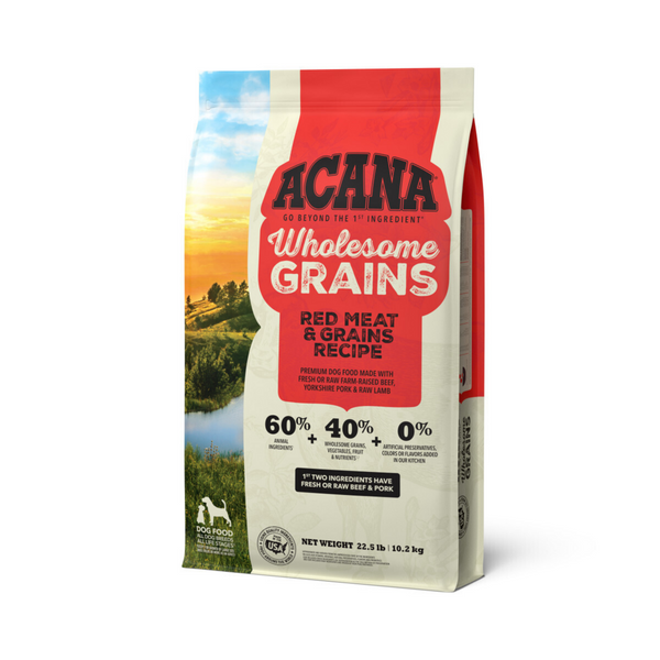 ACANA Wholesome Grains Red Meat & Grains Recipe Dry Dog Food