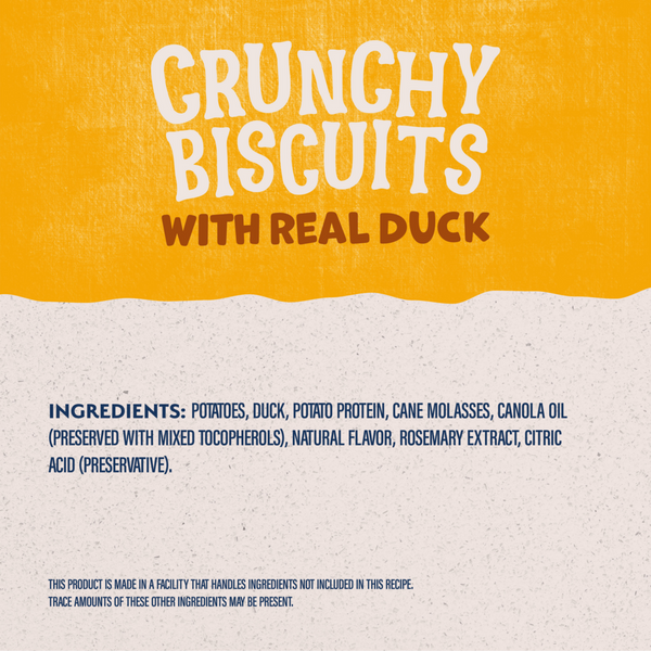 Natural Balance Rewards Crunchy Biscuits Dog Treats for Small Breeds with Real Duck