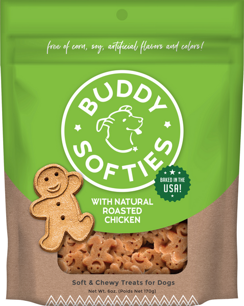 Buddy Biscuits Softies Soft and Chewy Roasted Chicken Dog Treats