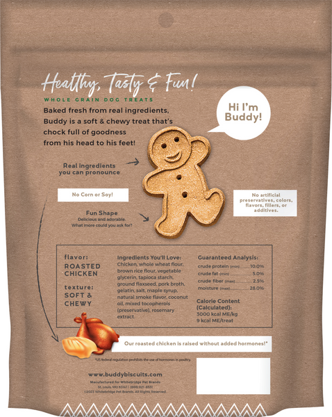Buddy Biscuits Softies Soft and Chewy Roasted Chicken Dog Treats