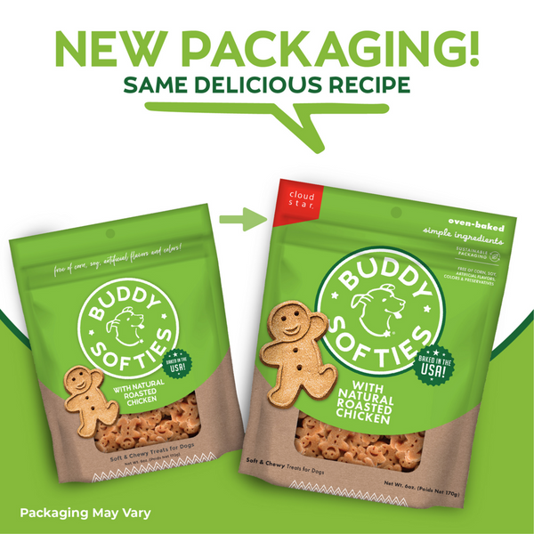 Buddy Biscuits Softies Soft and Chewy Roasted Chicken Dog Treats
