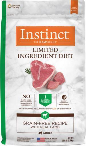 Instinct Limited Ingredient Diet Grain Free Lamb Dry Dog Food