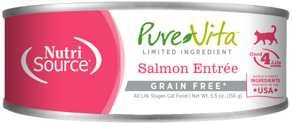 PureVita Grain Free 96% Real Salmon Entree Canned Cat Food