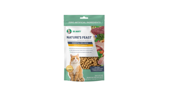 Dr. Marty Nature's Feast Essential Wellness  Poultry Freeze Dried Raw Cat Food