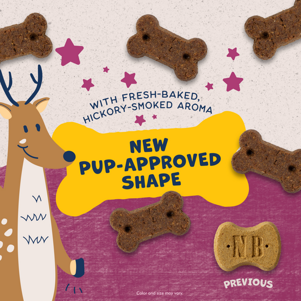 Natural Balance Rewards Crunchy Biscuits Dog Treats for Small Breeds with Real Venison