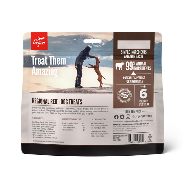 ORIJEN Freeze Dried Regional Red Dog Treats