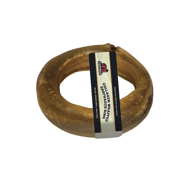 Redbarn Collagen Wrapped Esophagus Ring Dog Treats