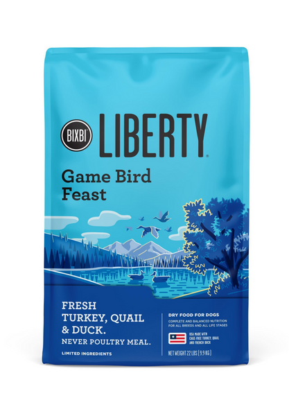 Bixbi Liberty Gamebird Feast Kibble Dog Food