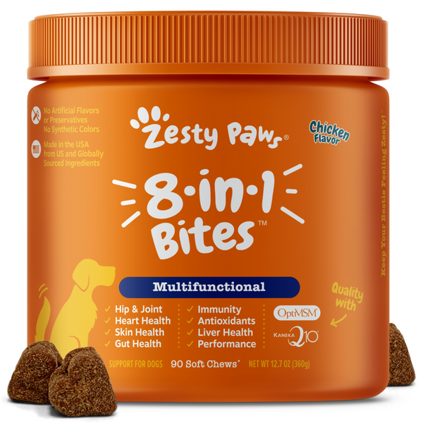 Zesty Paws 8-in 1 Multifunctional Bites Chicken 90ct